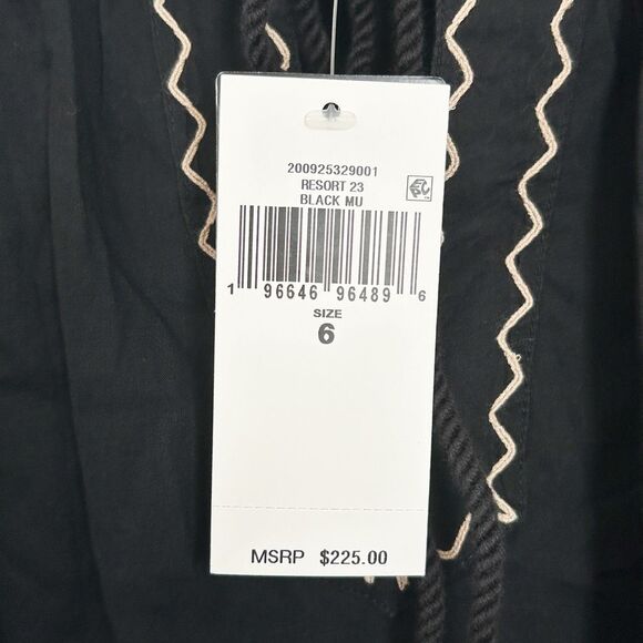 Lauren Ralph Lauren Embroidered Cotton Voile Tassel Dress New Size 6 Long Sleeve - Picture 7 of 10